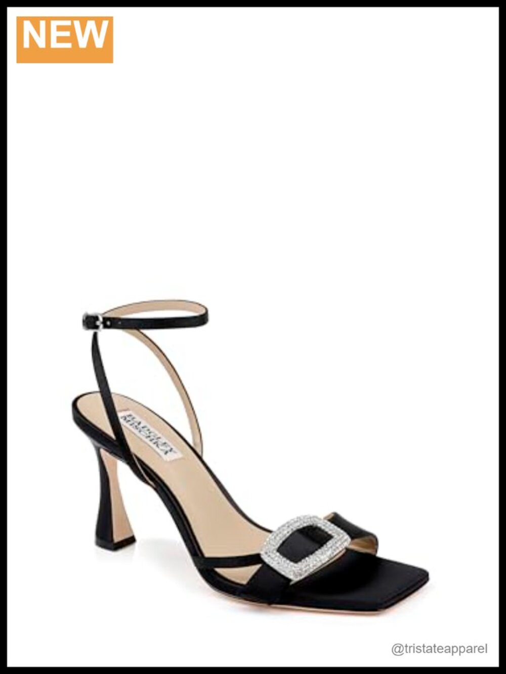 Satin Peep Toe Heeled Sandals